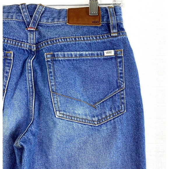 VANS Jeans Womens 3/26 Blue Denim Mid Rise Straight Leg Slim Fit Trendy Casual - Picture 3 of 9